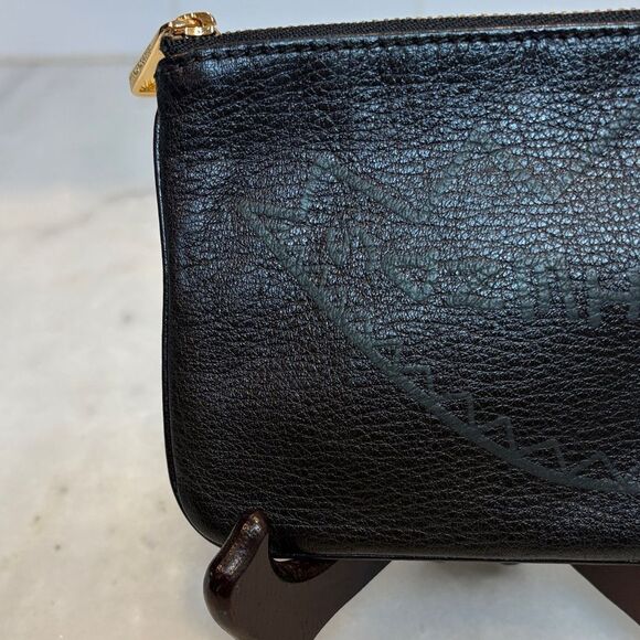 Rebecca Minkoff Pebbled Leather Friends Wristlet with Key Ring - Picture 5 of 13